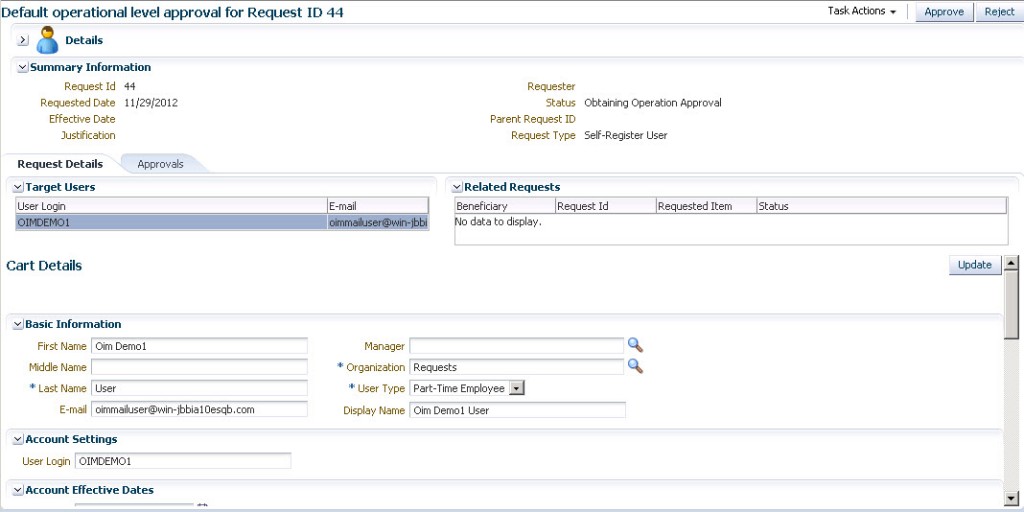 Oracle Identity Manager Approval Process