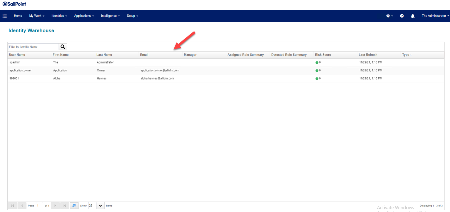 Sailpoint IdentityIQ - Configure Identity Warehouse UI - Allidm